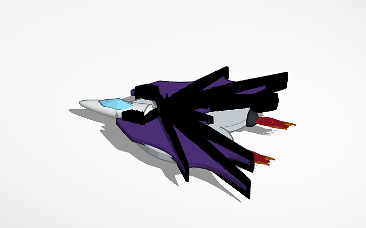 3D design super mazing wingness plane jet booster fly man fast fast ...