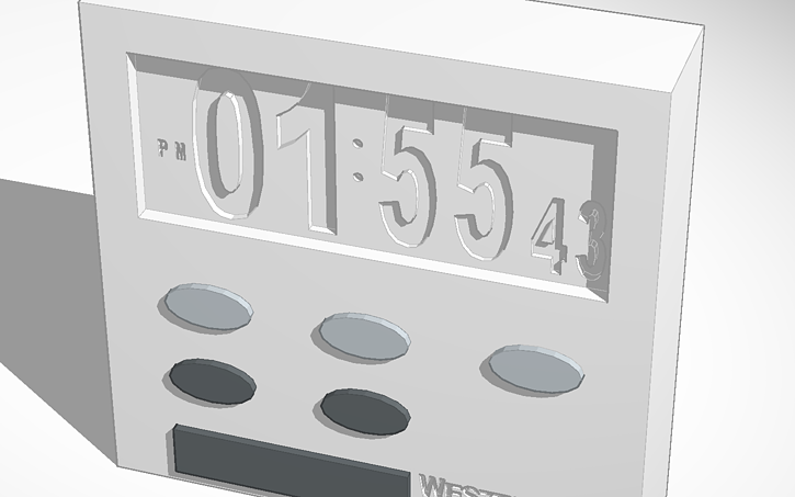 File Cad Timer 3D design timer - Tinkercad