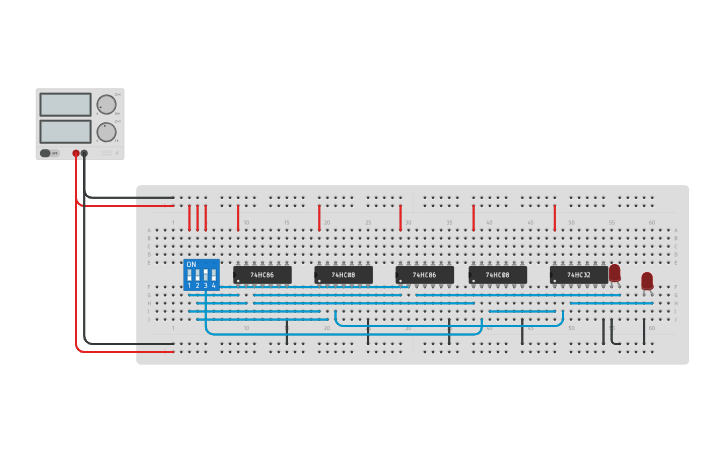 Circuit design Full Adder Russo Antonio - Tinkercad