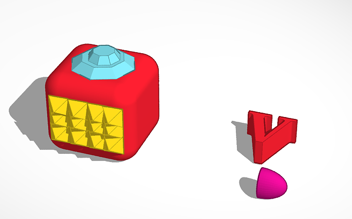 3D design fidget cube - Tinkercad