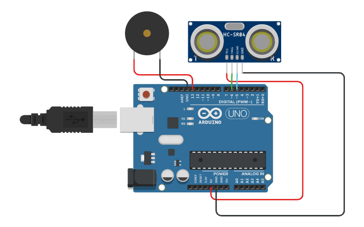 Circuit design Safety Device - Tinkercad