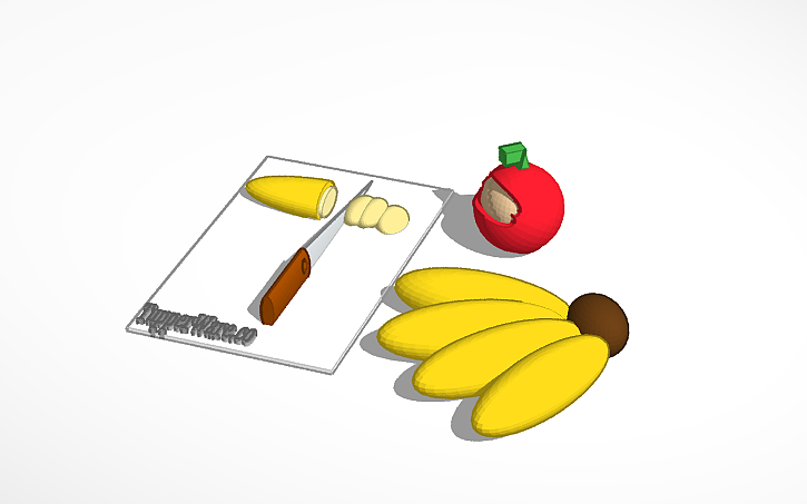 3D design fruit - Tinkercad