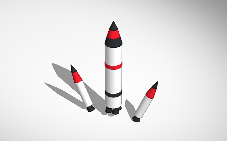 3D design Simple Rocket - Tinkercad