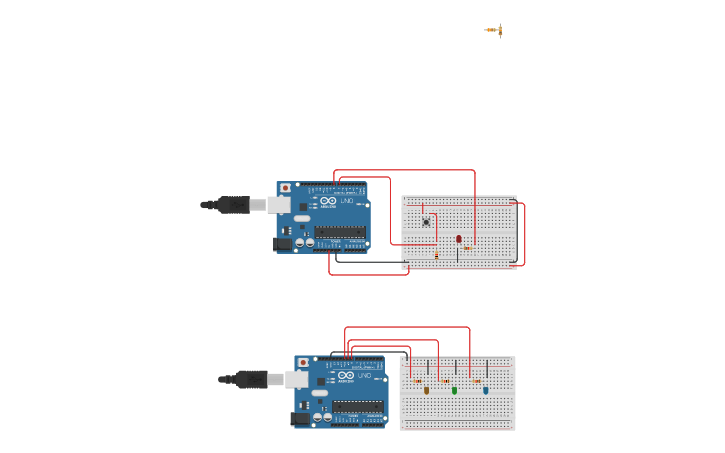 Circuit design Arduino Variables - Tinkercad