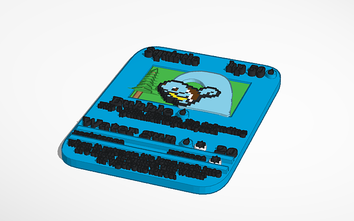 3D design Squirtle card!!!! - Tinkercad
