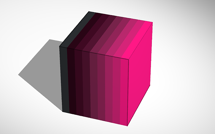 3D design My first gradient! - Tinkercad