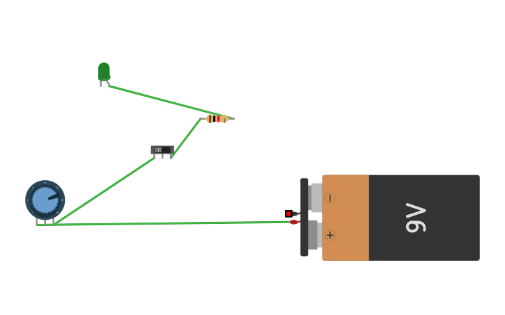 Circuit design led shuffle wiring - Tinkercad