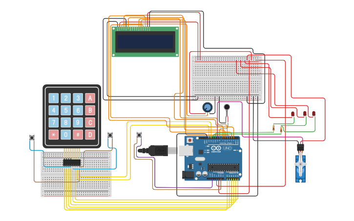 Circuit design Airsoft arduino BOMB (Game Modes) - Tinkercad