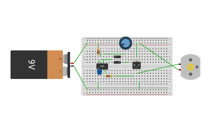 Circuit design DC Motor Speed(RPM) Control - Tinkercad