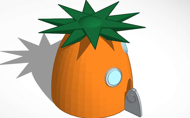 3D design Piña - Tinkercad