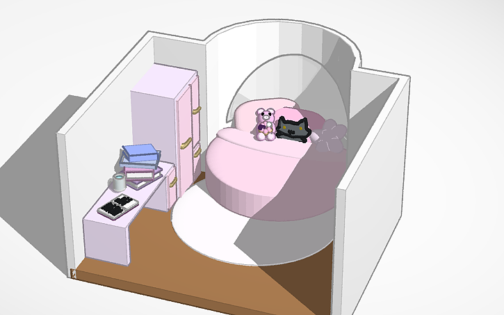 3D design PINK ROOM!!!!! - Tinkercad