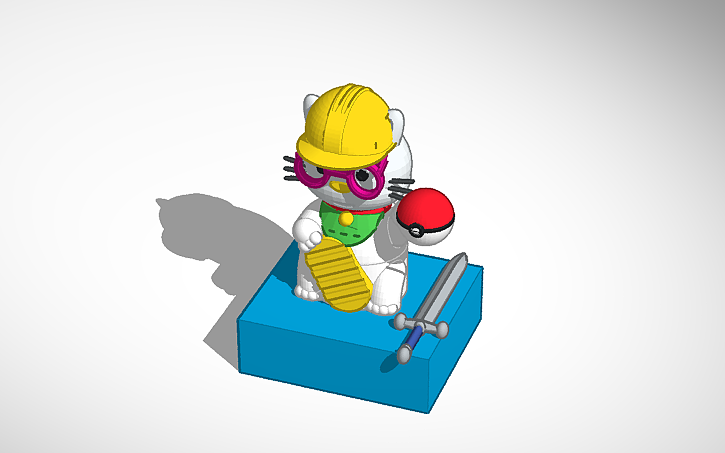3D design pokemon cat - Tinkercad