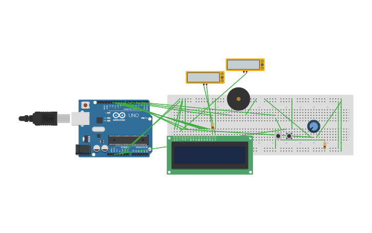 Circuit design Arduino Door Bell - Tinkercad