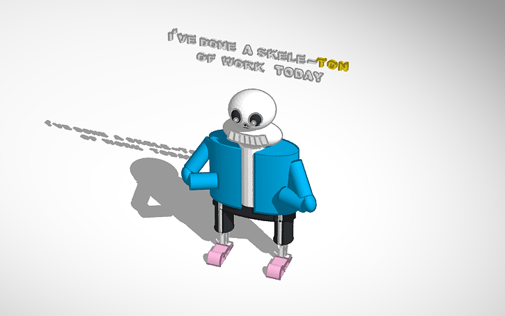 3D design Sans - Tinkercad