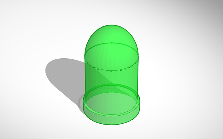 3D design 5mm LED red - Tinkercad