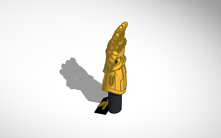3D design Avengers Infinity War Infinity Gauntlet - Tinkercad