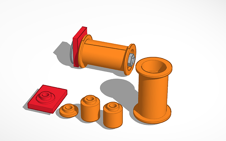 3D design Ball bearing spool holder Ender - Tinkercad