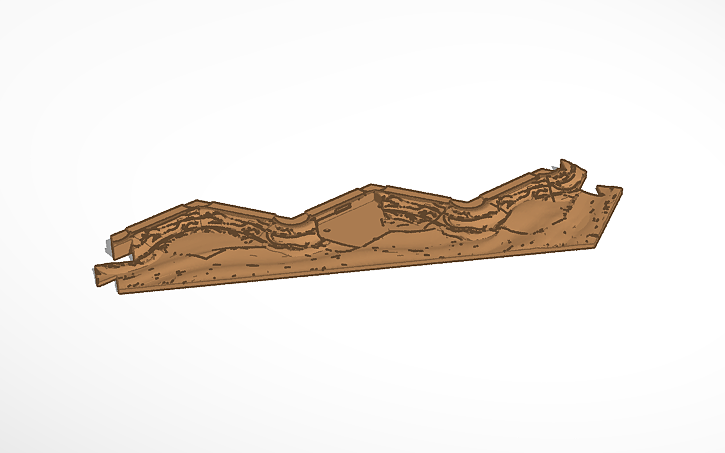3D design Water Border - 1 Harbor - Tinkercad