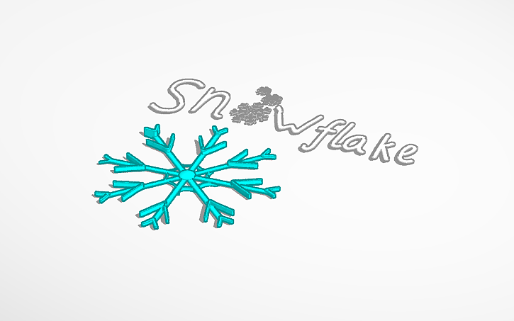 3D design stunning snowflake - Tinkercad