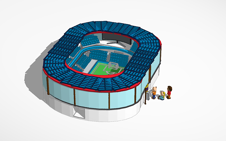 Stadium Tutorial Inventor 3D design Copy of Stadium Challenge - Tinkercad