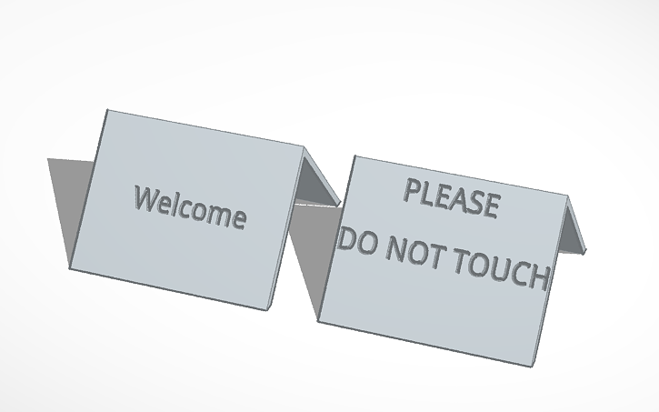 3D design Signs - Tinkercad