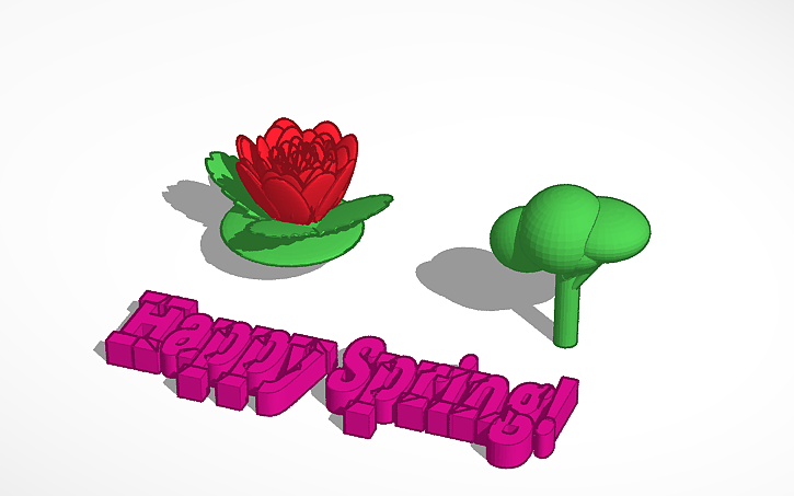 3D design Spring! - Tinkercad