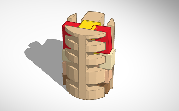 3D design rib cage - Tinkercad