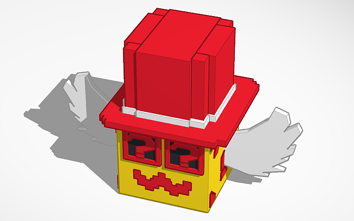 3D design steal a brainrot lucky block - Tinkercad