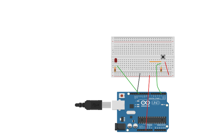 Circuit design Simple Arduino Interrupt ck-1 - Tinkercad