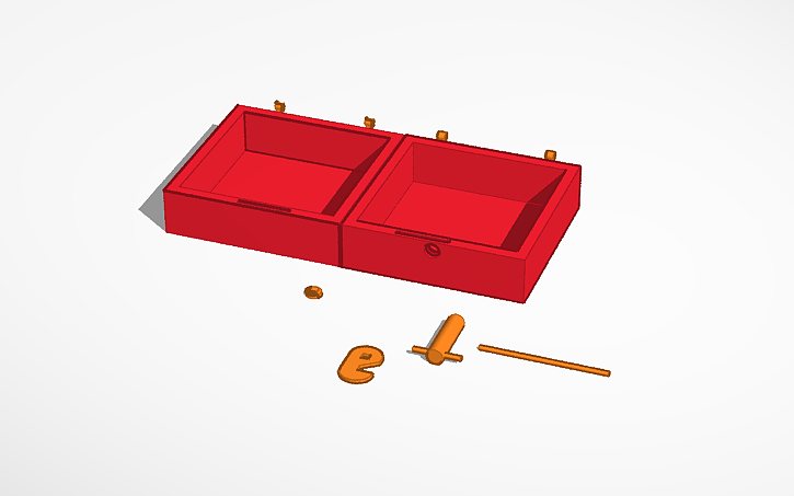 3D design lock box - Tinkercad