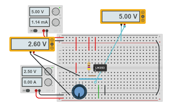 Circuit design Comparador inversor Bueno - Tinkercad