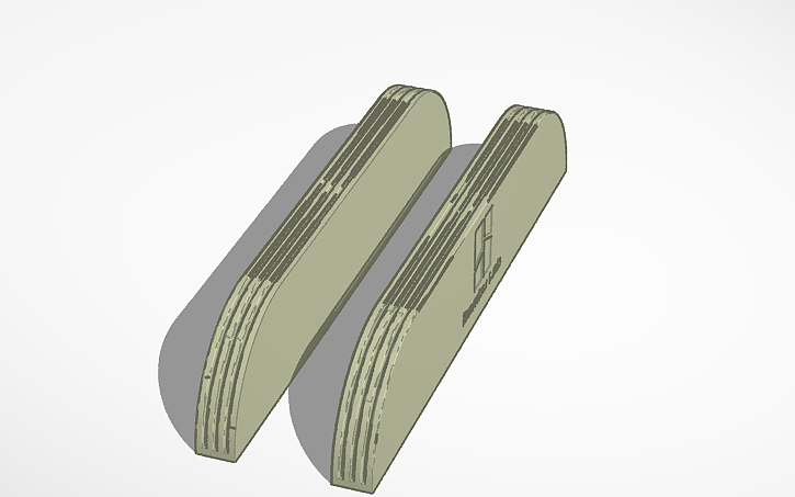 3D design Plate Holder X 3 - Tinkercad