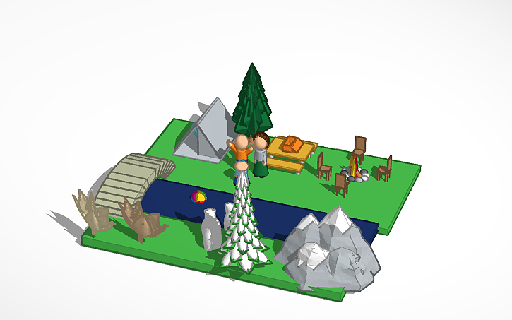 3D design Camp Site - Tinkercad