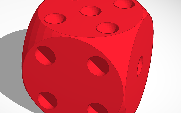 3D design dice dice - Tinkercad