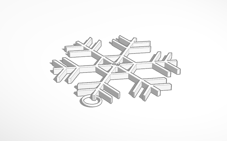 3D design Snowflake - Tinkercad