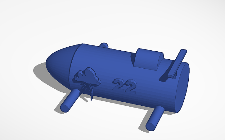 3D design caliber 22 car - Tinkercad