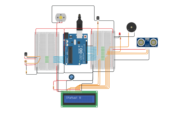 Circuit design Personalized Workspace Environment using Arduino - Tinkercad