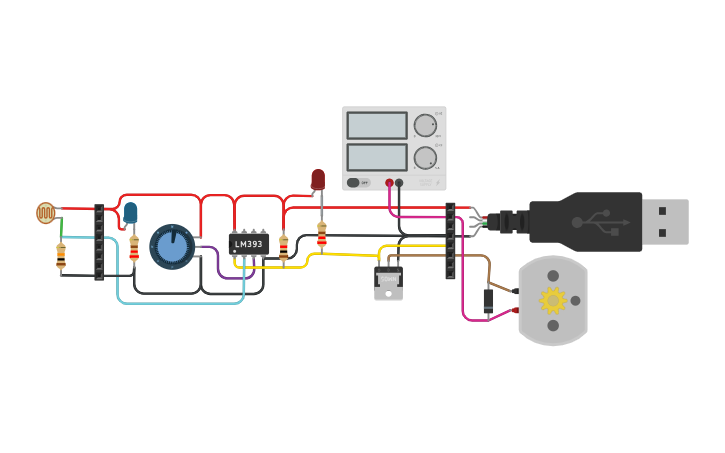 Circuit design General‑Purpose Comparator Module - Tinkercad
