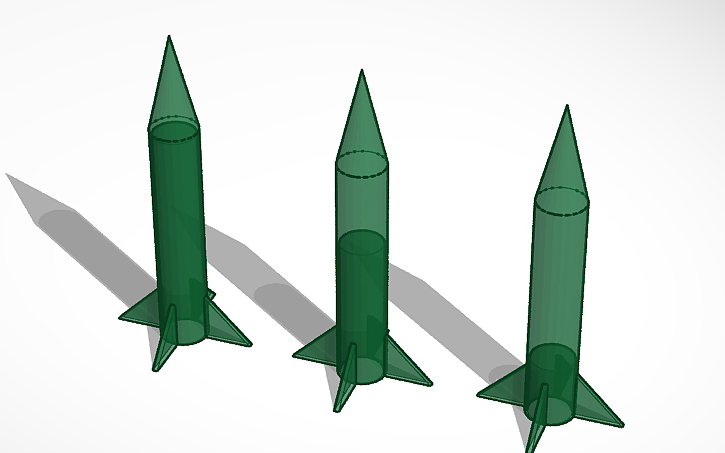 3D design model rockets. - Tinkercad
