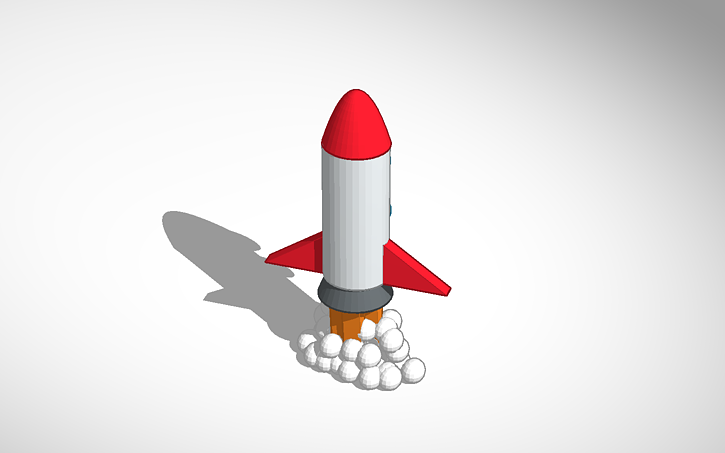 3D design Rocket - Tinkercad