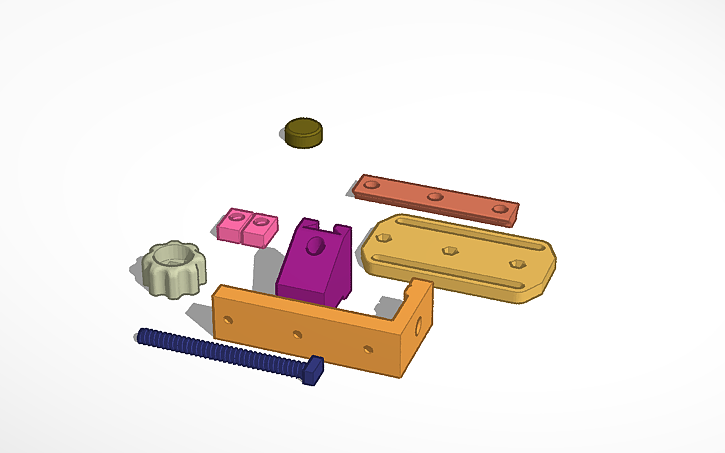 3D design mini vice - Tinkercad