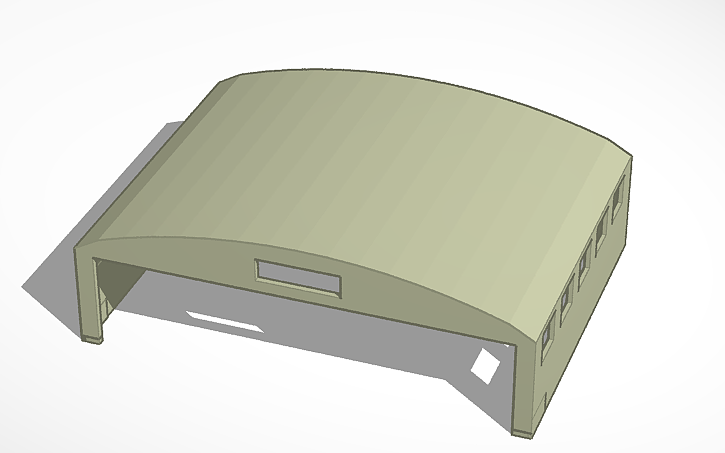 3D design hangar - Tinkercad