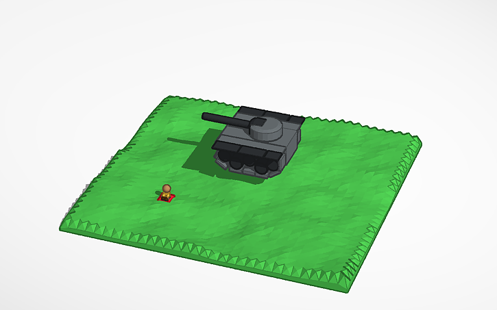 3D design Sim Lab Tank - Tinkercad