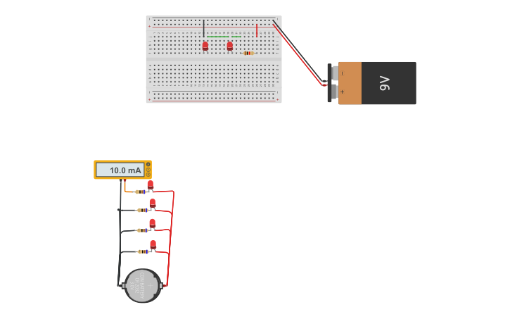 Circuit design Series and Parallel Circuits - Tinkercad