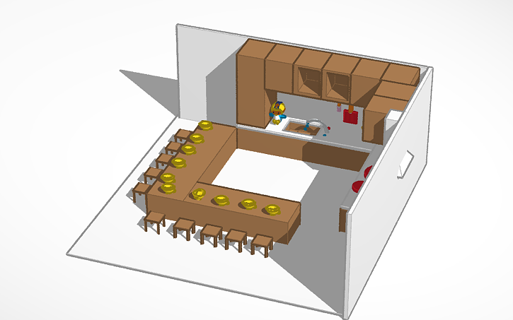 3D design Kitchen - Tinkercad