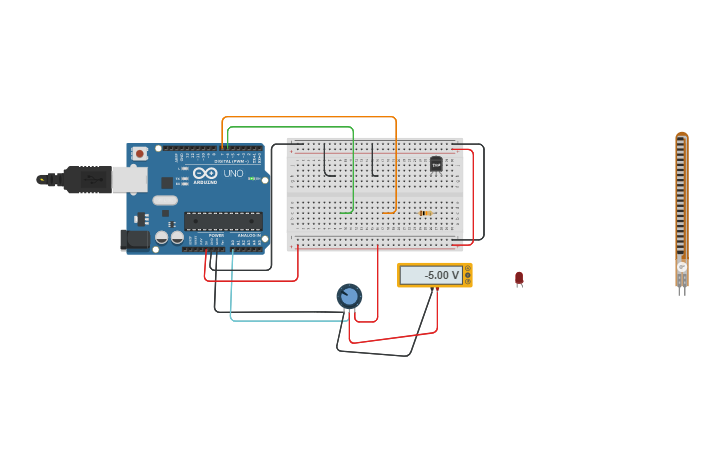 Circuit design Pull down resistor - Tinkercad