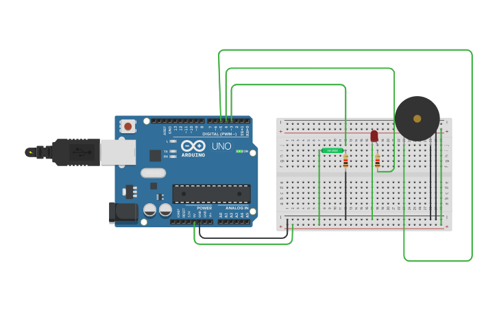 Circuit design Tilt Sensor - Tinkercad