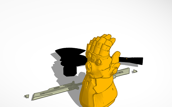3D design Axe - Tinkercad
