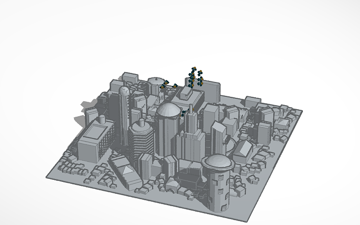 3D design WAR CITY - Tinkercad