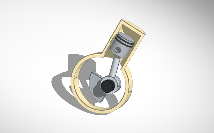 3D design Piston - Tinkercad